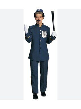 Keystone Cop Cosplay Men Costume Adult Size XL